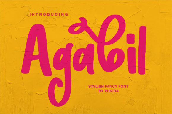 Agabil: A Modern Display Font for Crafters and Product Designers