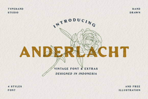 Anderlacht: A Vintage Display Font with Modern Branding Appeal