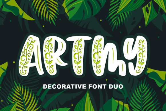 Artmy: A Fresh Duo Font for Crafters and Product Designers