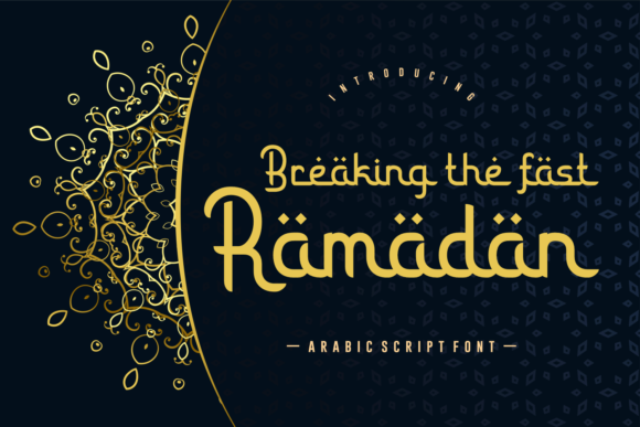 Breaking the Fast Ramadan: A Distinctive Display Font for Editorial Design