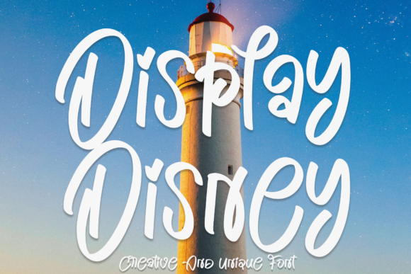 Display Disney: A Whimsical Script Font for Makers and Creative Sellers
