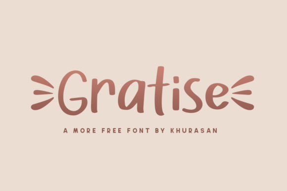 Gratise: A Modern Display Font for Impactful Marketing Visuals
