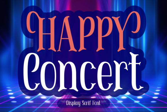 Happy Concert: A Vibrant Display Font for Modern Promo Campaigns