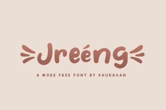 Jreeng: A Modern Display Font for Crafters and Product Designers