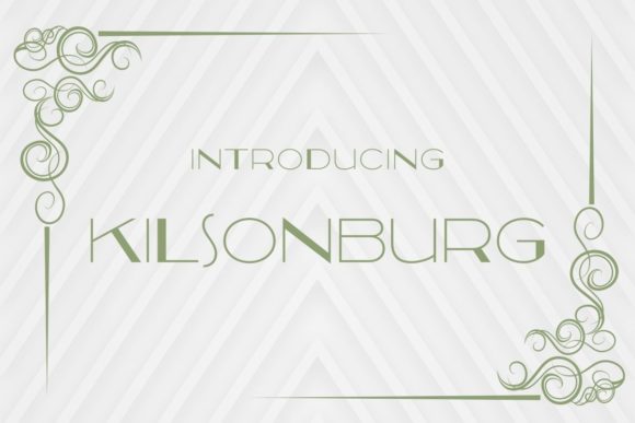 Kilsonburg: A Bold Art Deco Font for Crafters and Sellers