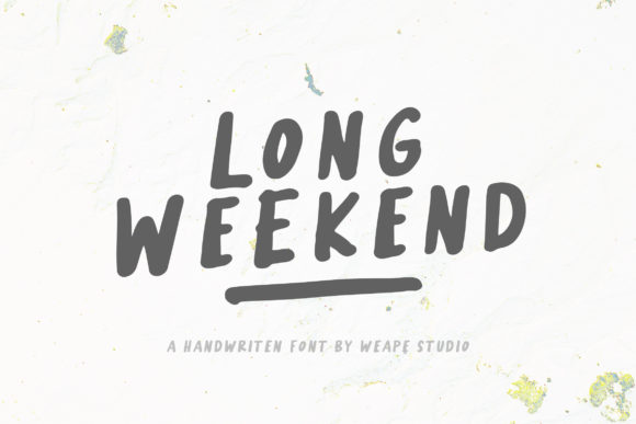 Long Weekend: A Friendly Display Font for Makers and Creative Sellers