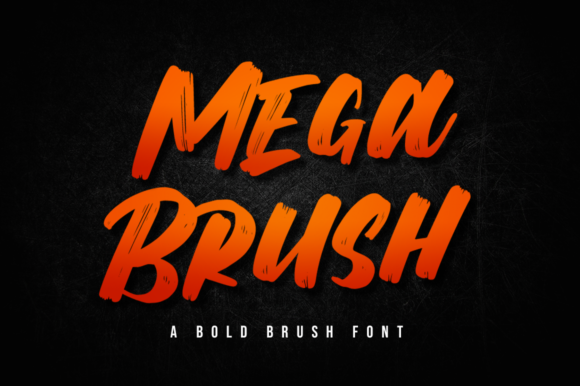 Mega Brush: A Dynamic Display Font for Editorial Design