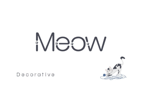 Meow Font Review: A Chic Decorative Typeface for Playful Branding