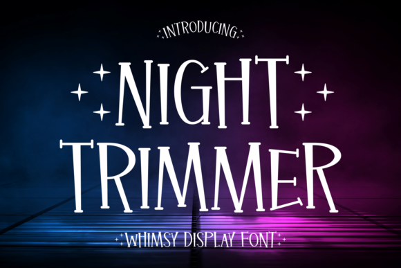 Night Trimmer: A Bold Display Font for Halloween-Inspired Editorial Design