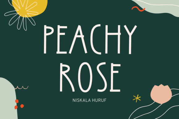 Peachy Rose: A Stylish Display Font for Editorial Elegance