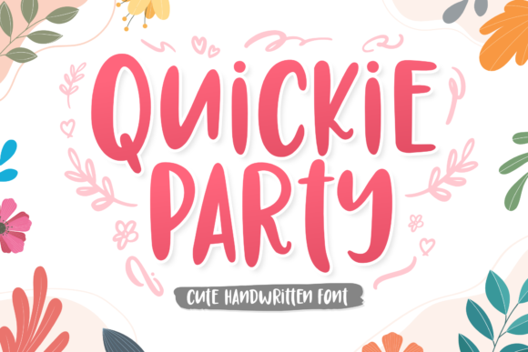 Quickie Party: A Whimsical Display Font for Playful Brand Identities