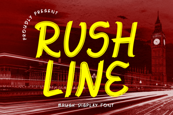 Rushline: A Dynamic Display Font for Modern Editorial Design