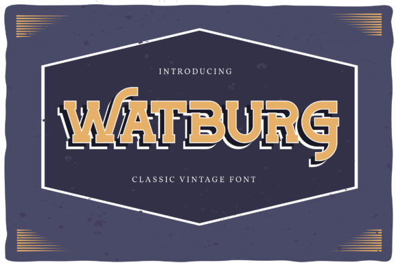 Watburg: A Vintage Display Font That Elevates Brand Identity