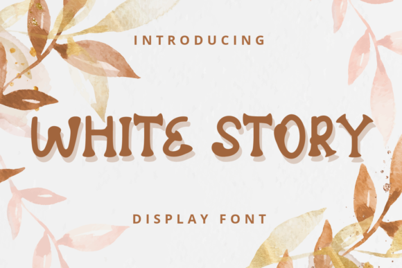 White Story: A Whimsical Display Font for Crafters and Makers